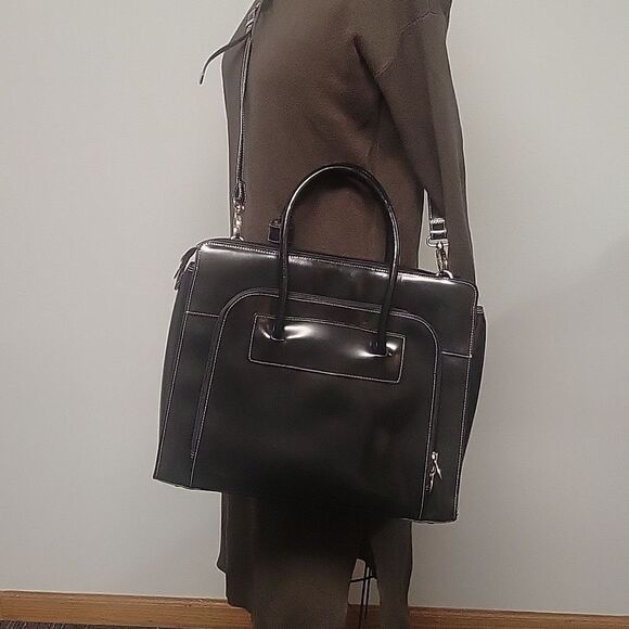 McKlein Handbags - McKlein USA briefcase. Crossbody, leather.